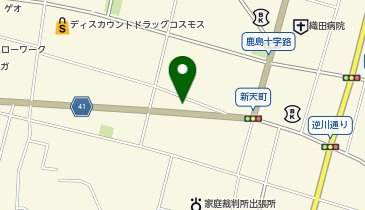 テント看板のオオヒラの地図画像