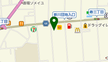 化粧品のミネサキの地図画像