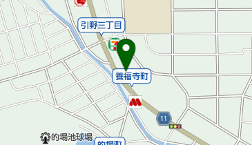 珍竹林引野店の地図画像