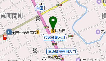 光学堂川内山形屋店の地図画像