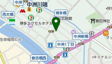 中洲ゆきざきの地図画像
