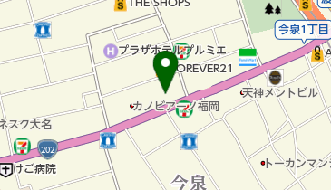青葉亭福岡店の地図画像