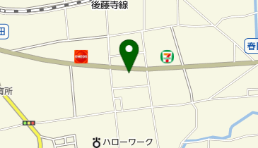 手打うどんちえ福の地図画像