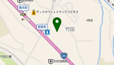 稲尾レンタカーの地図画像