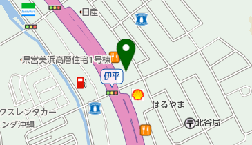 洋服の青山沖縄北谷店の地図画像