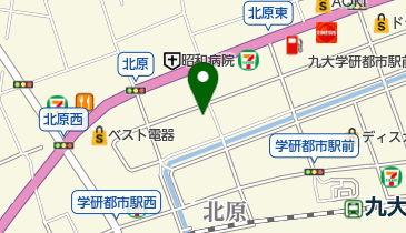 加圧トレーニングスタジオウイングの地図画像