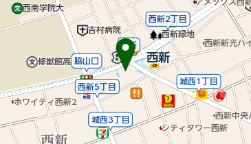 英語塾キャタル西新校の地図画像