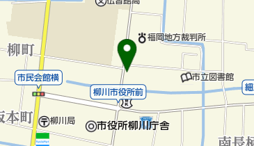 日本キリスト教会柳川教会の地図画像