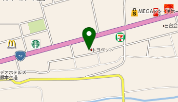 熊本トヨペット菊陽店の地図画像