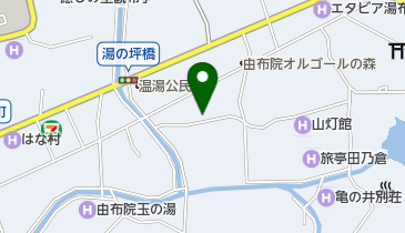 湯布院貸別荘ゆふ館々の地図画像