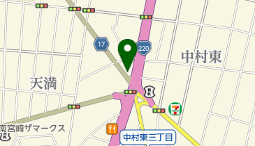 格闘技ジム宮崎神武會の地図画像