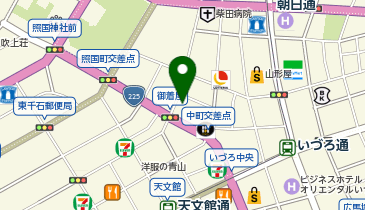 鹿児島市役所こども未来局こども政策課東部親子つどいの広場なかまっちの地図画像