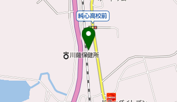 ビーライン川内店の地図画像