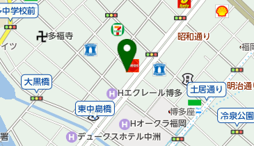 博多焼肉明治屋の地図画像