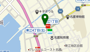 名護石油の地図画像