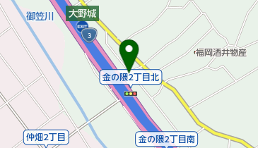 激安モンスター金の隈店の地図画像