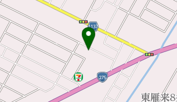 ジーベック東雁来店の地図画像