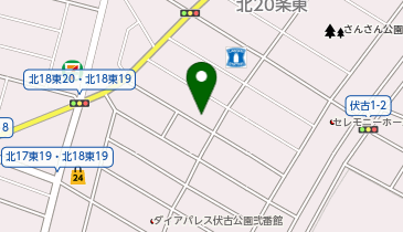 日本地工株式会社北海道支社の地図画像