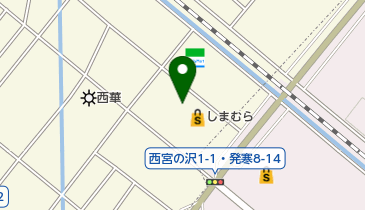 バースディ西宮の沢店の地図画像