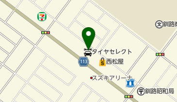 ダンロップタイヤ北海道株式会社釧路支店の地図画像