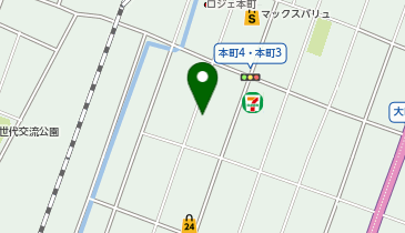 美容室美麗人の地図画像