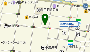 カワイ楽器秋田ショップの地図画像