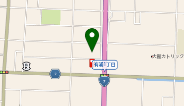 大館バッティングセンターの地図画像