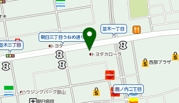 トヨタカローラ福島株式会社 朝日店の地図画像