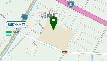 結城市立 城南小学校学童クラブの地図画像