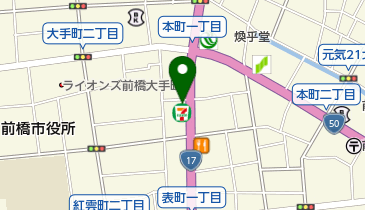 前橋DYVERの地図画像