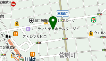 椎野電器商会の地図画像