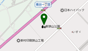 狭山市役所 新狭山公園クラブハウスの地図画像