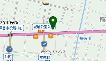 深谷市役所 教育研究所の地図画像