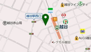 ハンサムClassic越谷西口店の地図画像