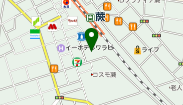 日本調剤わらび薬局の地図画像