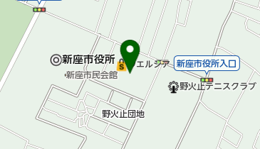 新座市役所 教育相談室の地図画像