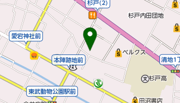 ヘアースタジオゼロ杉戸店の地図画像