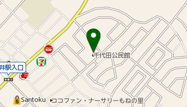 四街道市 千代田公民館の地図画像