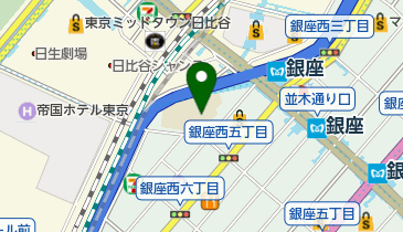 米倉銀座本店の地図画像