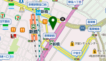 新橋清月堂カリカルの地図画像