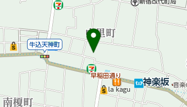 結神楽坂の地図画像