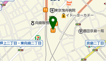 プラージュ理容墨田曳舟店の地図画像