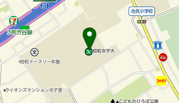 昭和女子大学の地図画像