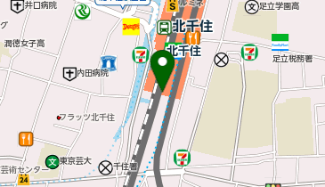 銀座かねまつ北千住ルミネ店の地図画像