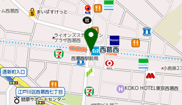 千寿司 西葛西店の地図画像