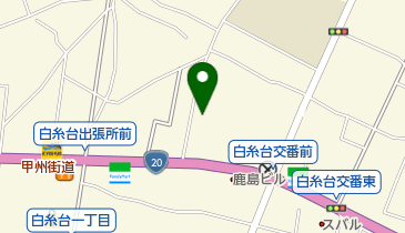 府中市立 白糸台体育館の地図画像