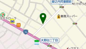 クリーニングショップエクセルの地図画像