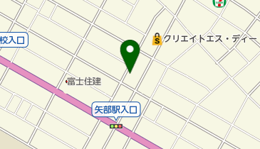 矢部薬局の地図画像