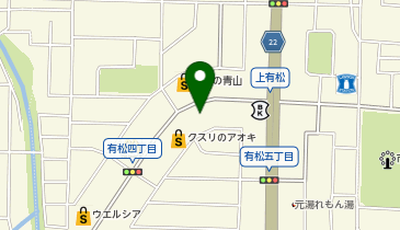 不室屋有松店の地図画像