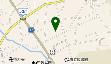 くわの理容店の地図画像